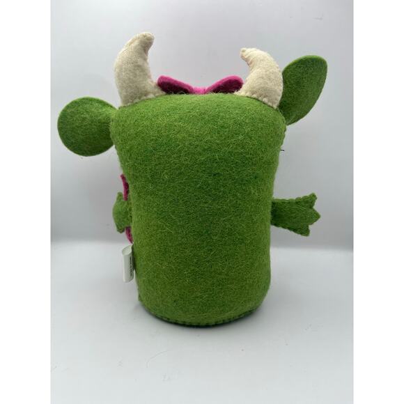 Novogratz  Ugly Dolls Monster Tabletop Decor Pillow Plush Boogie Felt Green Pin - Picture 2 of 6